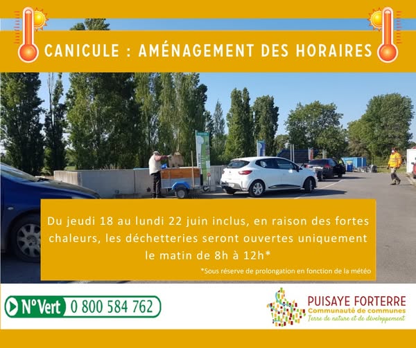 dechetterie canicule